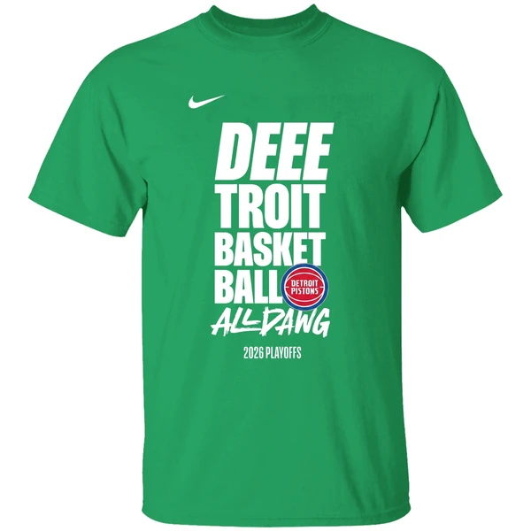 Detroit Pistons 2026 Nba Playoffs Detroit Basketball All Dawg Shirt - Image 2