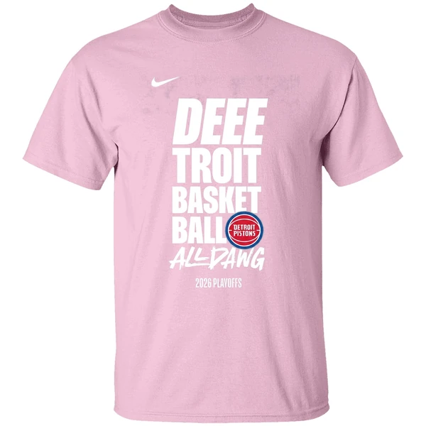 detroit pistons 2026 nba playoffs detroit basketball all dawg shirt lightpink