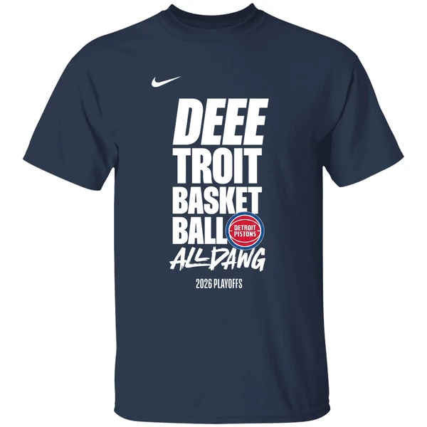 Detroit Pistons 2026 Nba Playoffs Detroit Basketball All Dawg Shirt - Image 5