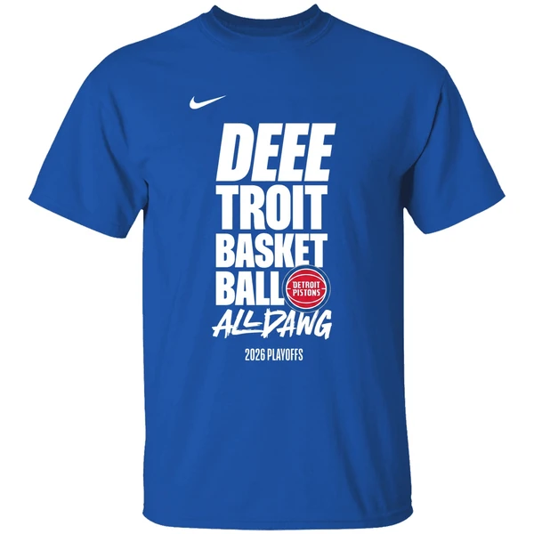 Detroit Pistons 2026 Nba Playoffs Detroit Basketball All Dawg Shirt - Image 8