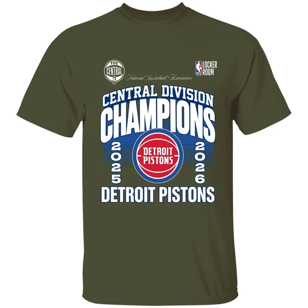 Detroit Pistons The Central Division Champions 2026 Shirt - Image 4