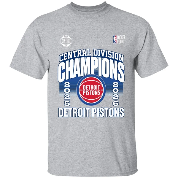 Detroit Pistons The Central Division Champions 2026 Shirt - Image 9