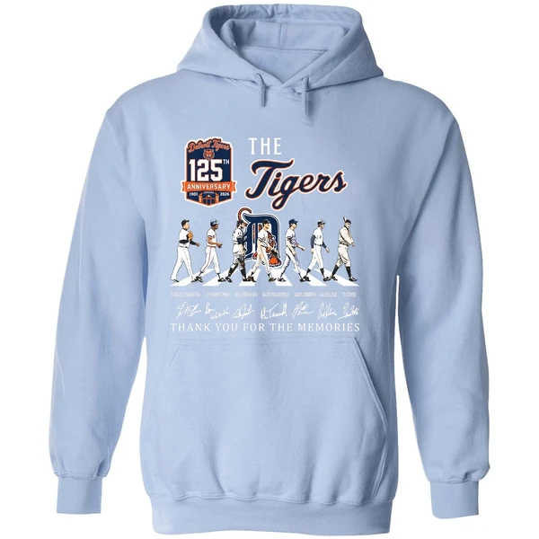 Detroit Tigers 125th Anniversary Abbey Road Thank You For The Memories Hoodie - Image 4