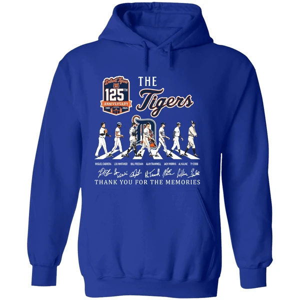 Detroit Tigers 125th Anniversary Abbey Road Thank You For The Memories Hoodie - Image 7
