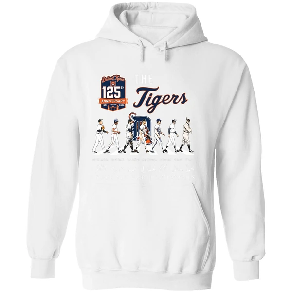 Detroit Tigers 125th Anniversary Abbey Road Thank You For The Memories Hoodie - Image 8