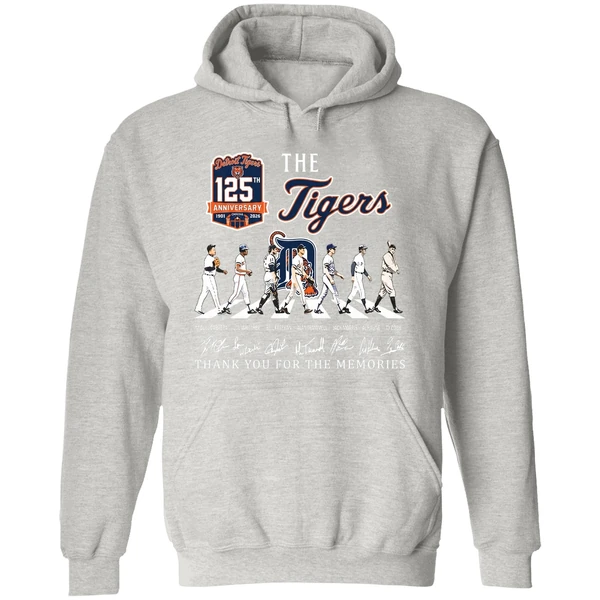 Detroit Tigers 125th Anniversary Abbey Road Thank You For The Memories Hoodie - Image 9
