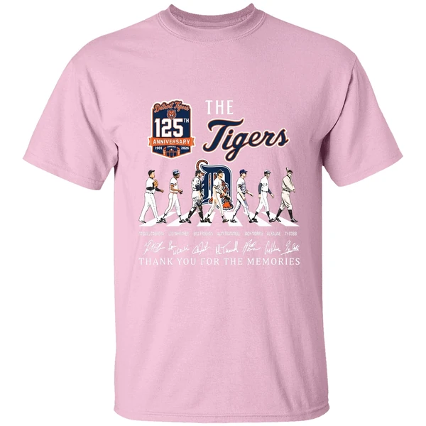 Detroit Tigers 125th Anniversary Abbey Road Thank You For The Memories Shirt - Image 3