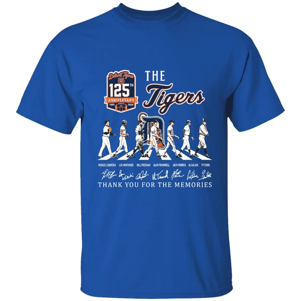 Detroit Tigers 125th Anniversary Abbey Road Thank You For The Memories Shirt - Image 8