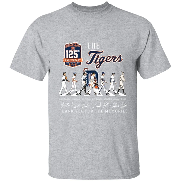 Detroit Tigers 125th Anniversary Abbey Road Thank You For The Memories Shirt - Image 9