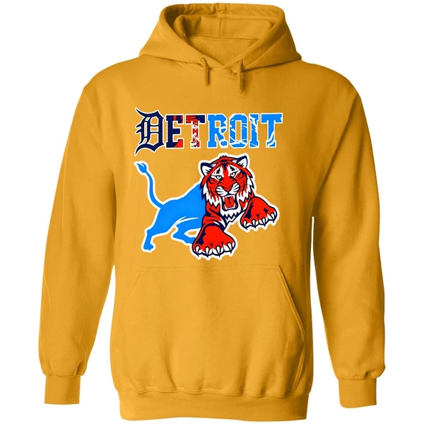 Detroit Tigers And Detroit Lions Tiger Hoodie