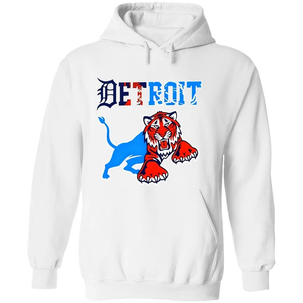Detroit Tigers And Detroit Lions Tiger Hoodie - Image 8