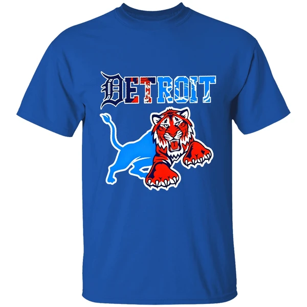 Detroit Tigers And Detroit Lions Tiger Shirt - Image 8