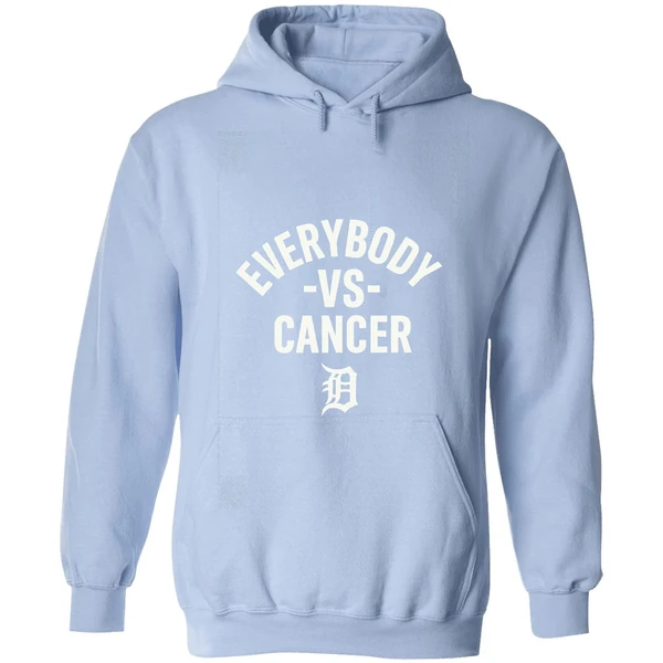 Detroit Tigers Everybody Vs Cancer Hoodie