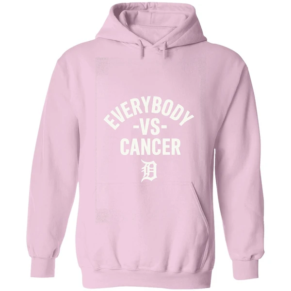 Detroit Tigers Everybody Vs Cancer Hoodie - Image 4