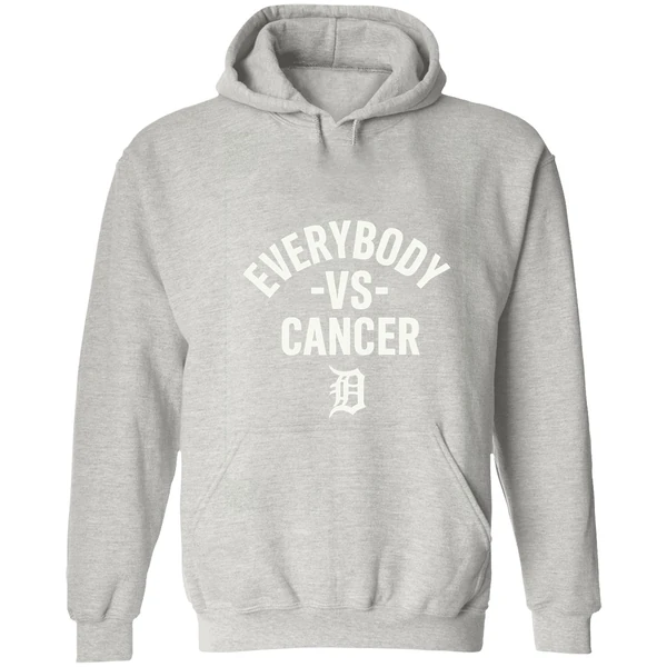 Detroit Tigers Everybody Vs Cancer Hoodie - Image 7