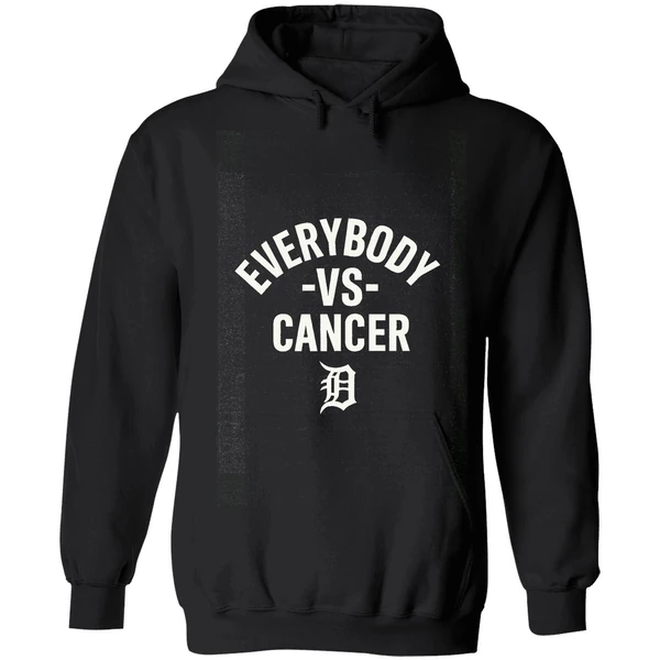 Detroit Tigers Everybody Vs Cancer Hoodie - Image 8