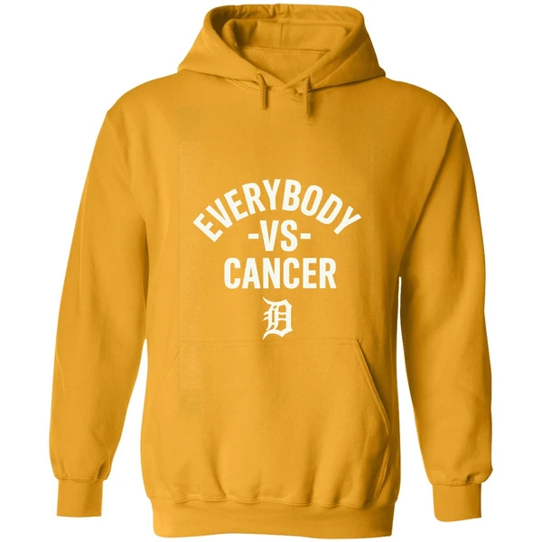 Detroit Tigers Everybody Vs Cancer Hoodie - Image 9