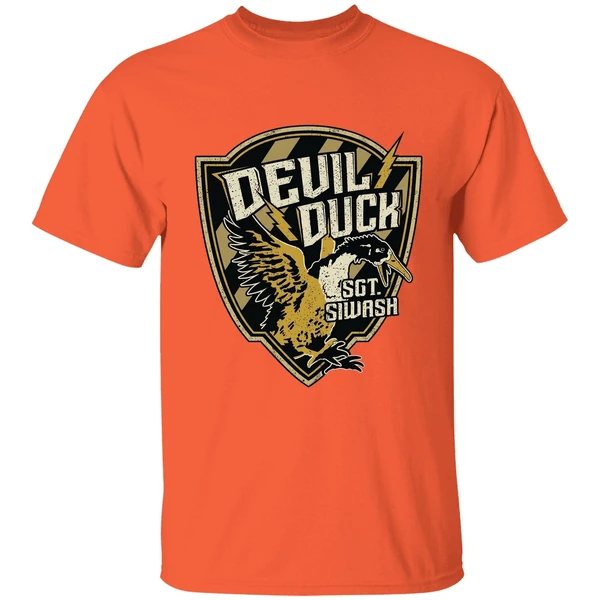 devil duck sgt siwash shirt orange