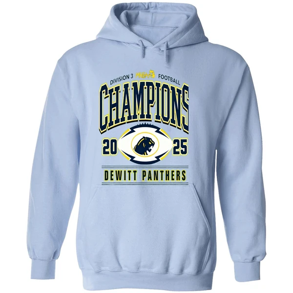 Dewitt Panthers 2025 Mhsaa Football Division 3 Champions Hoodie - Image 4