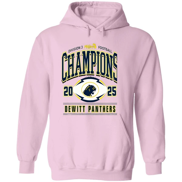 Dewitt Panthers 2025 Mhsaa Football Division 3 Champions Hoodie - Image 5