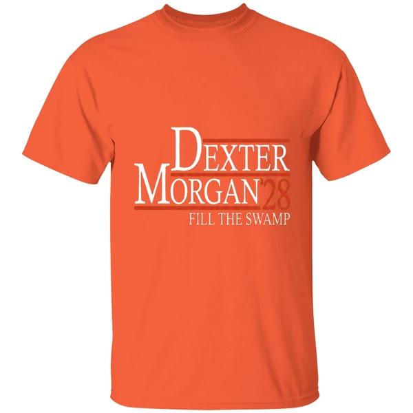 dexter morgan 2028 fill the swamp shirt orange