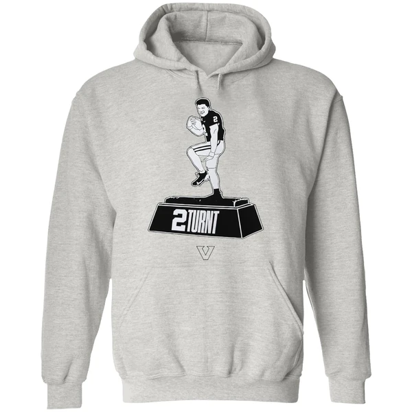 Diego Pavia Heisman Trophy 2 Turnt Vanderbilt Commodores Hoodie - Image 9