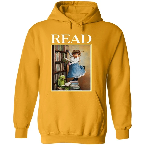 Disney Miss Piggy And Kermit Muppets Read Hoodie