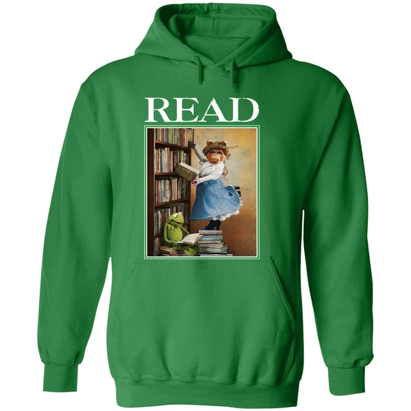 Disney Miss Piggy And Kermit Muppets Read Hoodie - Image 2
