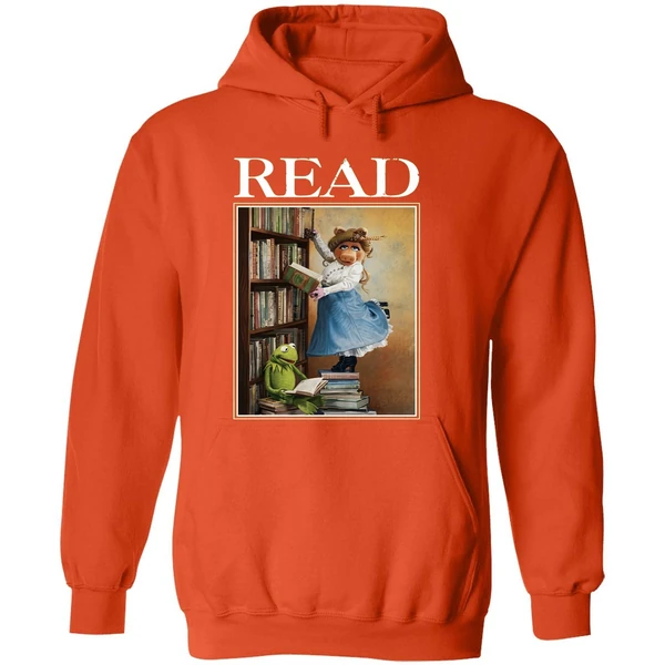 Disney Miss Piggy And Kermit Muppets Read Hoodie - Image 6