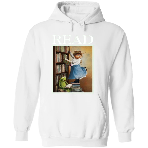 Disney Miss Piggy And Kermit Muppets Read Hoodie - Image 8