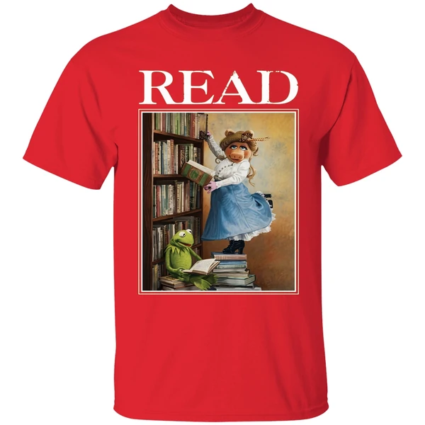 Disney Miss Piggy And Kermit Muppets Read Shirt - Image 7