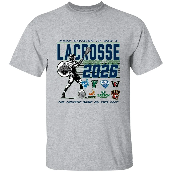 Division Iii Mens Lacrosse Quarterfinal 2026 The Fastest Game On Two Feet Shirt - Image 6