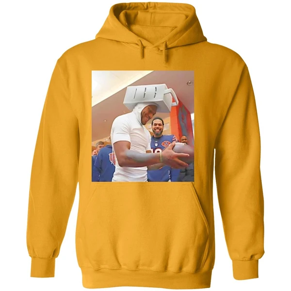 Dj Moore Wore A Cheese Grater Hat Chicago Bears Hoodie