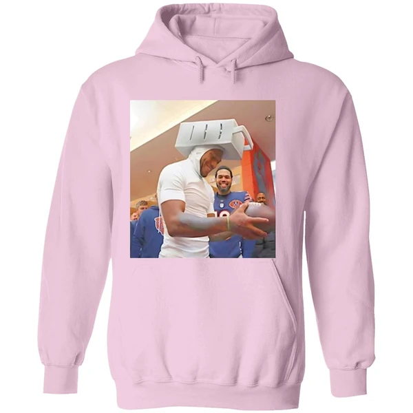 Dj Moore Wore A Cheese Grater Hat Chicago Bears Hoodie - Image 5