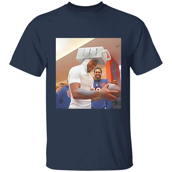 Dj Moore Wore A Cheese Grater Hat Chicago Bears Shirt - Image 5