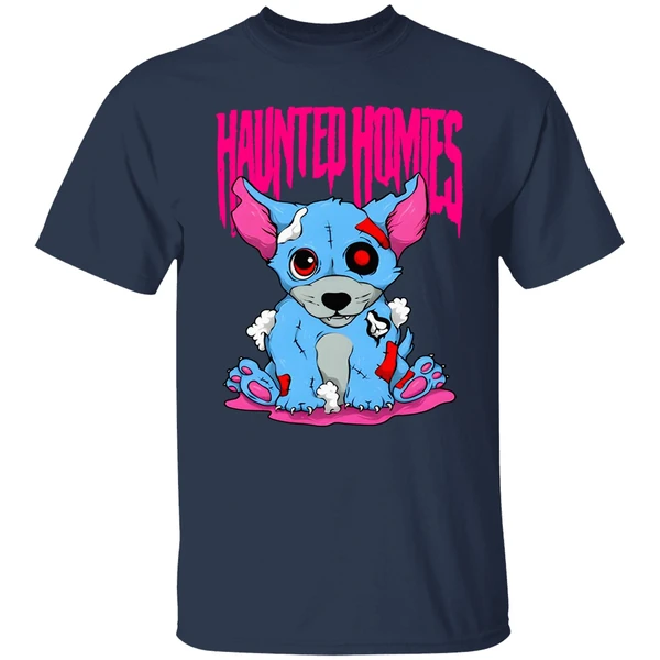 Dog Teddy Bear Haunted Homies December Shirt - Image 4