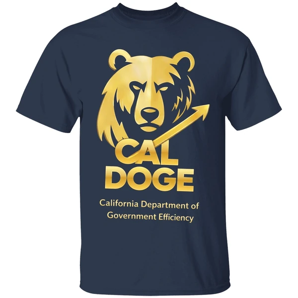 doge california department of government efficiency shirt navy