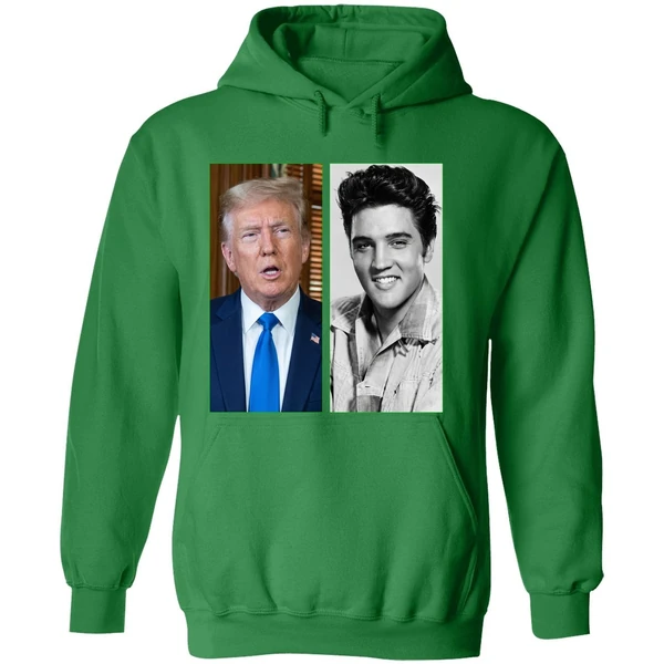 Donald Trump Elvis Presley The King Of Rock And The President Hoodie - Image 2