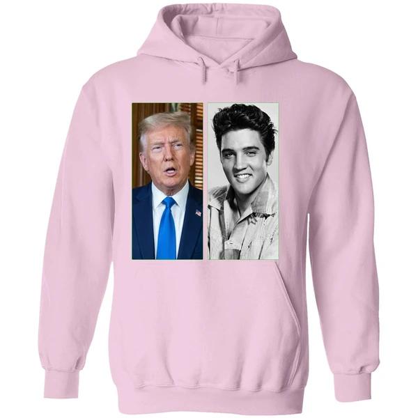 Donald Trump Elvis Presley The King Of Rock And The President Hoodie - Image 5