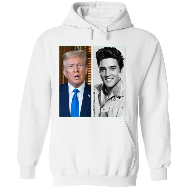 Donald Trump Elvis Presley The King Of Rock And The President Hoodie - Image 8