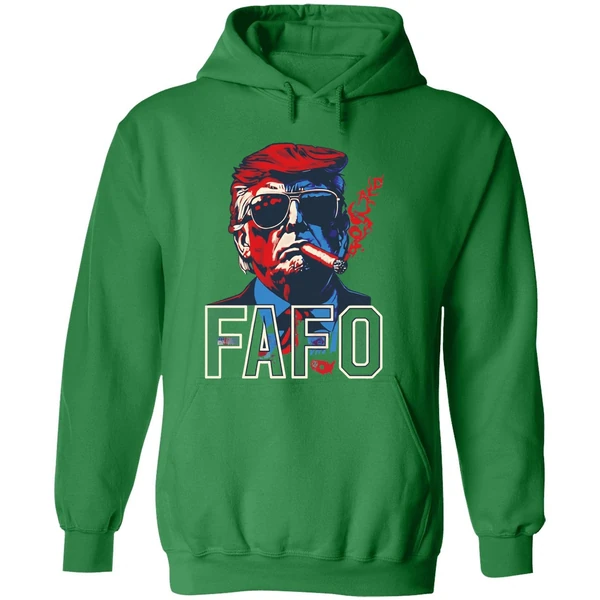 Donald Trump Smoking Cigar Fafo Hoodie - Image 2