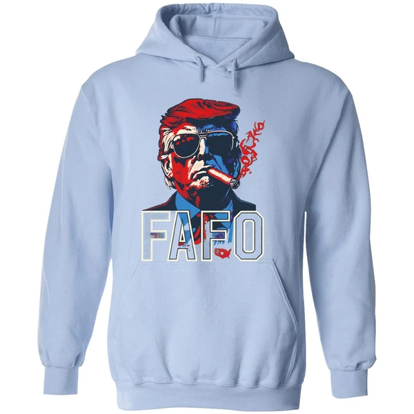 Donald Trump Smoking Cigar Fafo Hoodie - Image 4