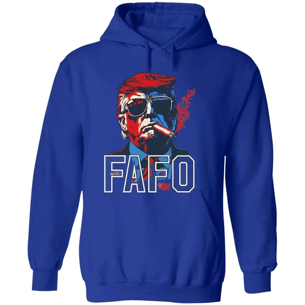 Donald Trump Smoking Cigar Fafo Hoodie - Image 7