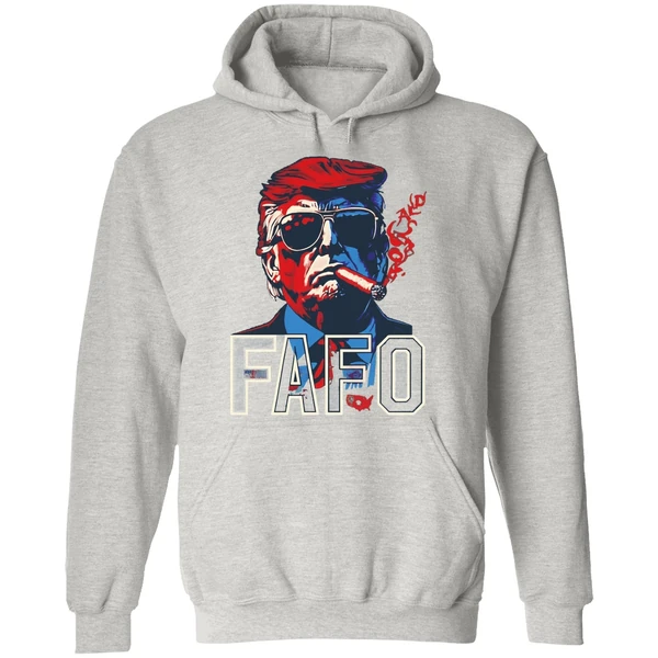 Donald Trump Smoking Cigar Fafo Hoodie - Image 9
