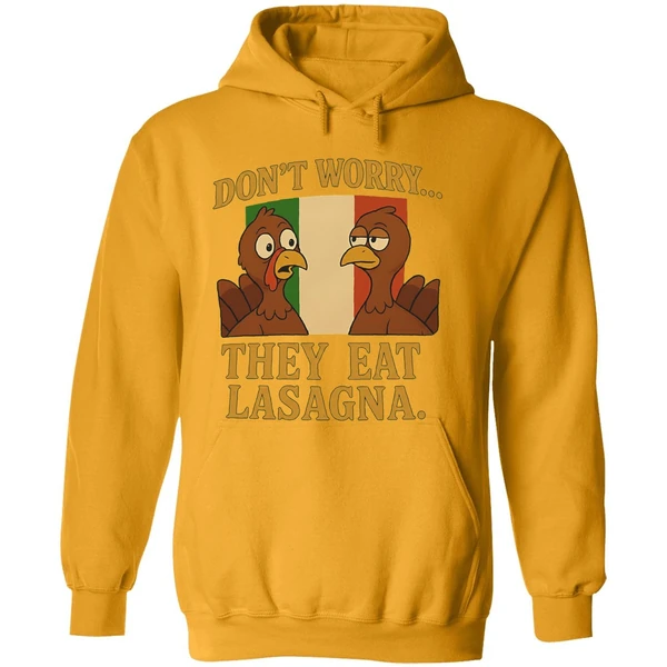 Dont Worry They Eat Lasagna Turkey Italy Flag Hoodie