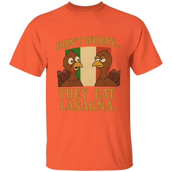 Dont Worry They Eat Lasagna Turkey Italy Flag Shirt - Image 6