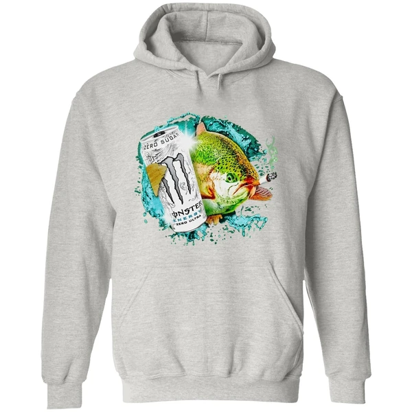 Dope Ass Fish Smoke Monster Beer Hoodie - Image 9