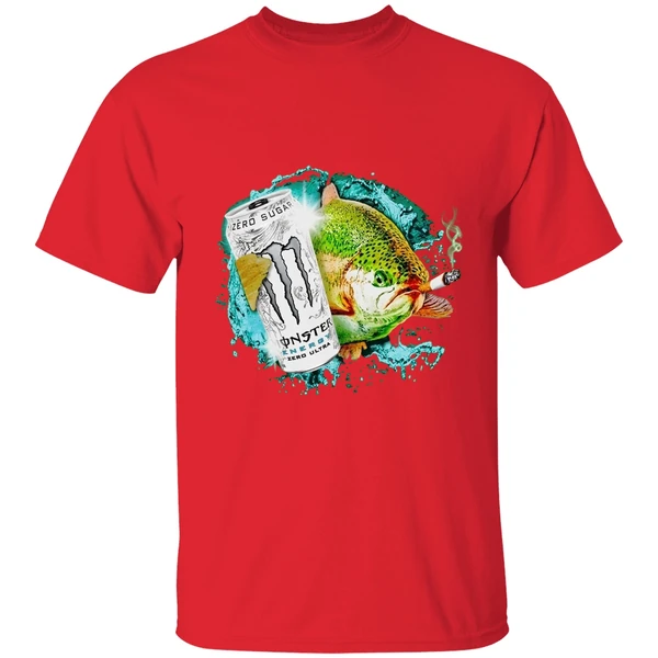 Dope Ass Fish Smoke Monster Beer Shirt - Image 7