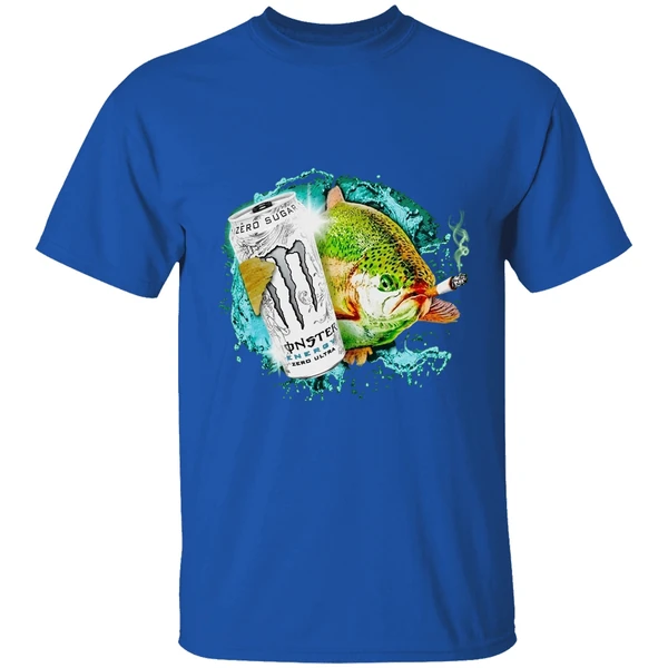 Dope Ass Fish Smoke Monster Beer Shirt - Image 8