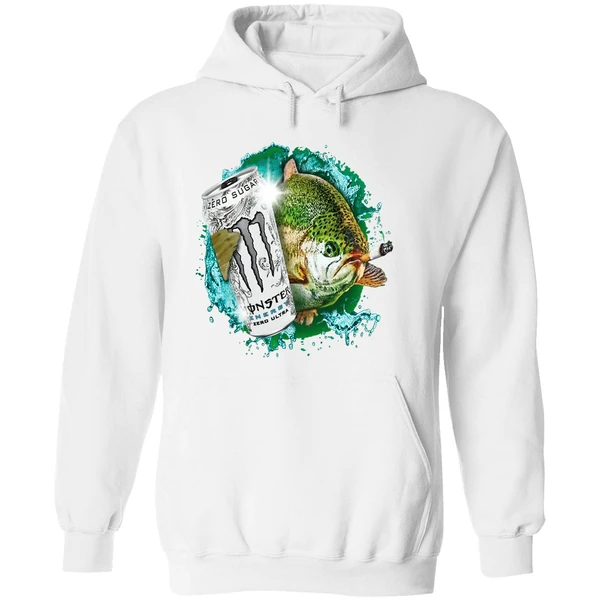 Dope Ass Fish Smoking Monster Energy Drink Meme Hoodie - Image 8